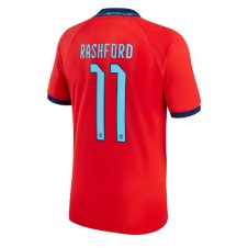 England Marcus Rashford #11 Bortatröja VM 2022 Korta ärmar